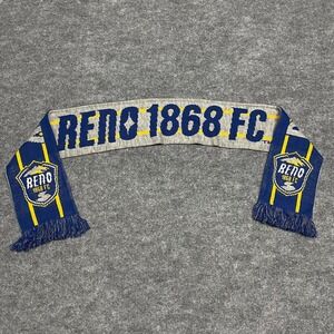 Reno 1868 FC Soccer Scarf Blue USL Soccer Biggest‎ Little City Knit Ruffneck